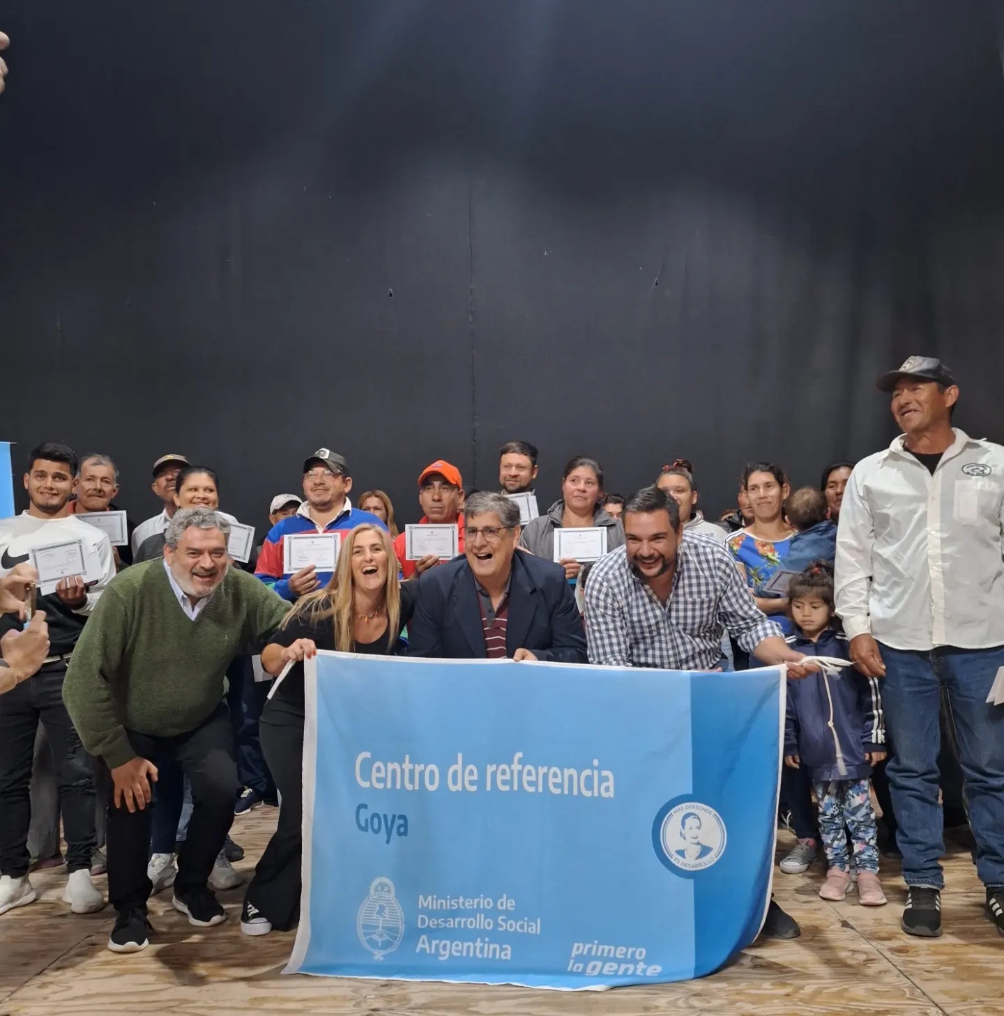 Cecilia Gortari en el Centro de Referencia del Ministerio de Desarrollo Social